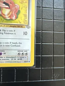 Pokemon TCG Lickitung Jungle 1st Edition 38/64 Uncommon WOTC Card - Image 3