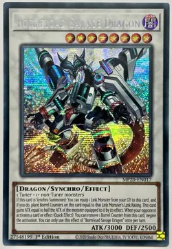 MP20-EN017 Borreload Savage Dragon - Secret Rare 1st Ed Near Mint YuGiOh Card - Image 1