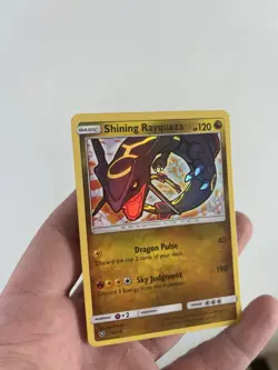 Pokemon TCG Shining Rayquaza Holo Rare Card Shining Legends 56/73 NM - Image 1