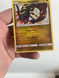 Pokemon TCG Shining Rayquaza Holo Rare Card Shining Legends 56/73 NM - Image 4