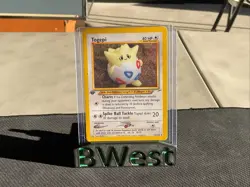 Togepi LP 1st Edition Neo Destiny Non Holo WOTC Pokemon Card Vintage - Image 1