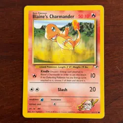 Blaine's Charmander 61/132 Common Gym Heroes Pokemon Card - Image 1