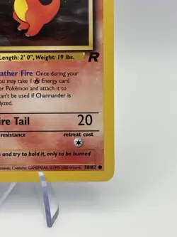 Pokemon TCG Charmander 50/82 Rocket Card Ungraded. - Image 3