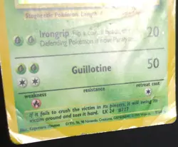 Pinsir 9/64 No Symbol Error Jungle Pokemon Card - Image 2