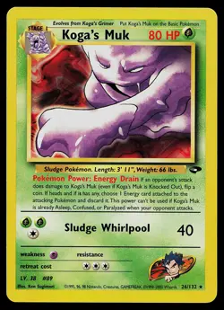 Pokemon Card - Koga's Muk Gym Challenge 26/132 Rare - Image 1