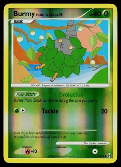 Pokemon Card - Burmy Plant Cloak Arceus 56/99 Common Reverse Holo - Image 1