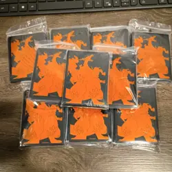 New Champions Path Charizard ETB 500 Ct Pokemon Card Sleeves - 10 Packs of 50 - Image 1