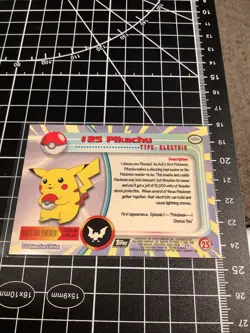 #25 Pikachu Spectra TV Animation Pokemon Card 2000 - Image 3