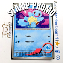 2023 Squirtle MY FIRST BATTLE Squirtle STAMP PROMO card Pokemon TCG LP - Image 1
