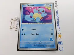 2023 Squirtle MY FIRST BATTLE Squirtle STAMP PROMO card Pokemon TCG LP - Image 3