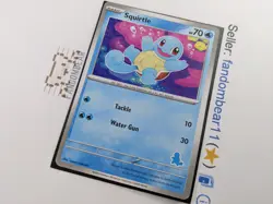 2023 Squirtle MY FIRST BATTLE Squirtle STAMP PROMO card Pokemon TCG LP - Image 5