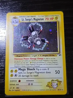 Lt. Surge's Magneton - 8/132 - Pokemon Gym Heroes Unlimited Holo Rare Card HP-g - Image 2