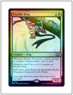 1x Psychic Frog, Foil, Magic the Gathering MTG NM - Image 1
