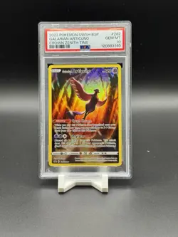 2023 POKEMON SWSH BLACK STAR PROMO CROWN ZENITH TINS GALARIAN ARTICUNO PSA 10 - Image 1
