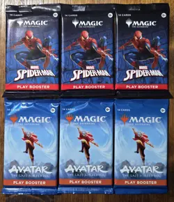 MTG 6x Play Booster Packs - Spider-Man/The Last Airbender - Image 1