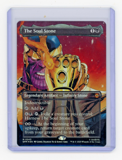 Magic the Gathering Marvel's Spider-Man THE SOUL STONE SPM#0243 Borderless Foil - Image 1