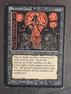 Sorceress Queen - Arabian Nights 1993 - EX - Magic the Gathering - MTG - Image 3