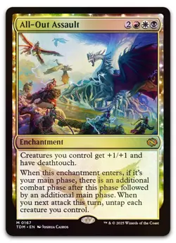 All-Out Assault #167 (Foil) (LP) Tarkir Dragonstorm TDM Magic MTG - Image 1