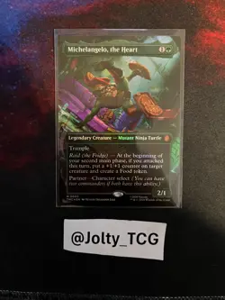 Michelangelo, the Heart (0005) (Borderless) Commander: TMNT Foil - Image 1
