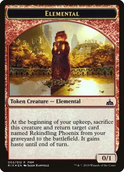 City's Blessing // Elemental Double-Sided Token #2 (Foil) LP Promos Magic MTG - Image 2