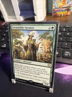 MTG Formidable Speaker Creature Elf Druid Magic Green 2/4 Regular 0176 - Image 2