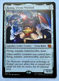 Wizards of the Coast Krang Utrom Warlord MTG TMNT Mythic Artifact Creature - Image 1