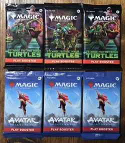 MTG 6x Play Booster Packs - Teenage Mutant Ninja Turtles/The Last Airbender - Image 1