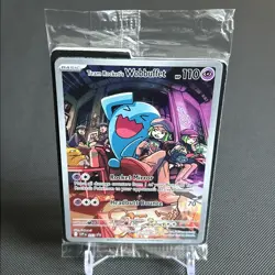 Pokemon TCG Team Rocket's Wobbuffet 203 Destined Rivals Black Star Promo SEALED! - Image 1