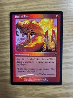 Magic The Gathering Seal of Fire Nemesis Foil - Image 1