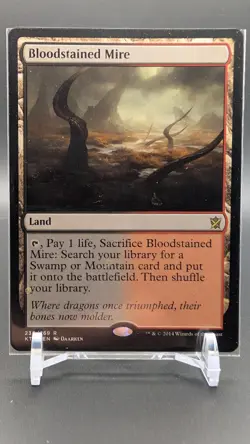 Bloodstained Mire Khans of Tarkir Regular Rare NM English - Image 1