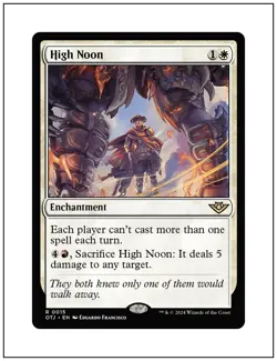 1x High Noon, Magic the Gathering, MTG NM - Image 1