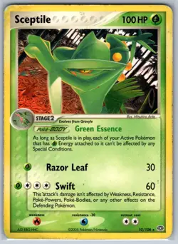 Sceptile - 10/106(EX Emerald) Deck Exclusives 010/106 MP-HP Pokemon Card - Image 1