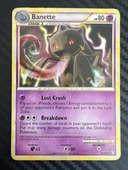 Pokemon TCG Banette HS-Triumphant 14/102 Regular Rare MP/HP - Image 1