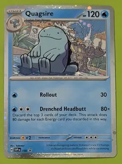 Pokemon TCG Scarlet & Violet Black Star Cosmo Holo Promo Quagsire SVP 156 - Image 1