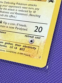 Pokemon Vintage Ivy Pikachu #1 WotC Black Star League Promo 1999 VLP (PC) - Image 4