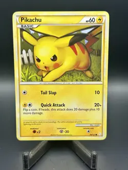 Pokemon TCG Pikachu Common HGSS Trainer Kit 2/30 Basic 60 HP Tail Slap Quick At… - Image 1