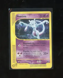 2002 Expedition Mewtwo Holo Foil Rare 13/165 E-Reader Series Pokemon WOTC - Image 1