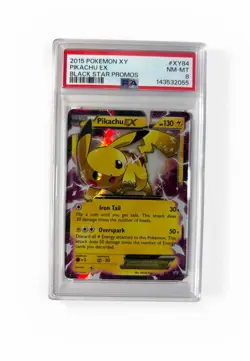 2015 POKEMON XY BLACK STAR PROMOS PIKACHU EX #XY84 PSA 8 NM - Image 1