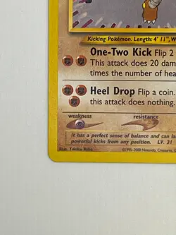 Pokemon TCG - Hitmonlee 42/105 - Neo Destiny - NM - Image 3