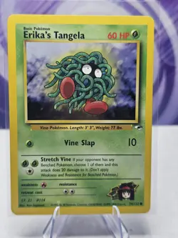 Pokemon TCG Erika's Tangela Gym Heroes 79/132 Regular Unlimited Common LP - Image 1