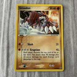 Pokemon Groudon - 14/106 Rare - 2005 EX Emerald - Image 1