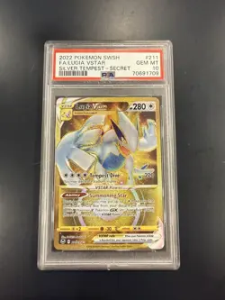 Pokemon Silver Tempest Lugia VSTAR 211 PSA 10 - Image 1