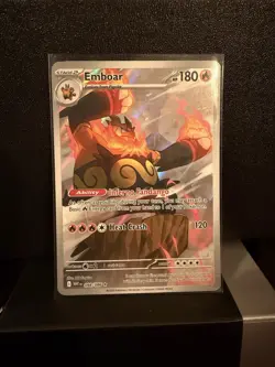 Pokemon TCG Emboar 098/086 Illustration Rare Sv: White Flare Holo - NM - Image 1