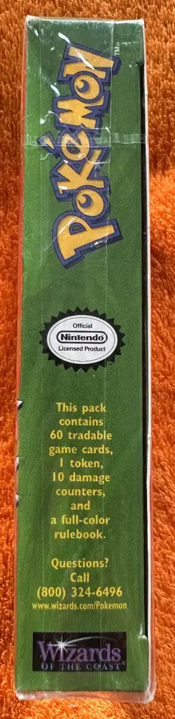 1999 Pokemon Brushfire Base Set Theme Deck, Holo Ninetales, New, Factory Sealed - Image 4