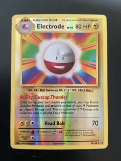Pokemon TCG Electrode XY - Evolutions Reverse Holo 40/108 - Image 1