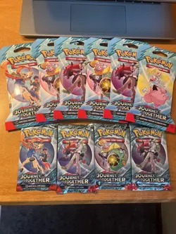 Pokemon Journey Together Booster Packs - Six Sleeved / Four Regular - Image 1