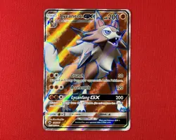 Pokemon TCG Lycanroc GX Burning Shadows 136/147 Holo Full Art NM - Image 1