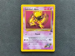 Sabrina’s Abra NM 19 WOTC Black Star Promo Vintge Pokemon TCG WOTC 1999 - Image 2