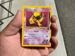 Sabrina’s Abra NM 19 WOTC Black Star Promo Vintge Pokemon TCG WOTC 1999 - Image 4