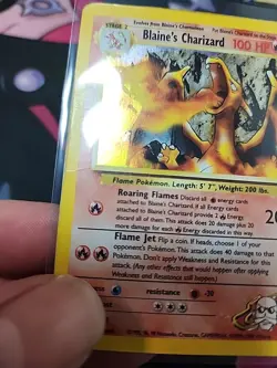 Pokemon TCG Blaine's Charizard Gym Challenge Holo Unlimited Rare English DMG - Image 4